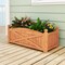 Elevated Fir Wood Raised Garden Bed with Drainage Holes Large Planting Area for Flowers and Herbs